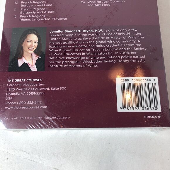 Great Courses Transcript Book Only The Everyday Guide to Wine Sealed E2 - Picture 3 of 8